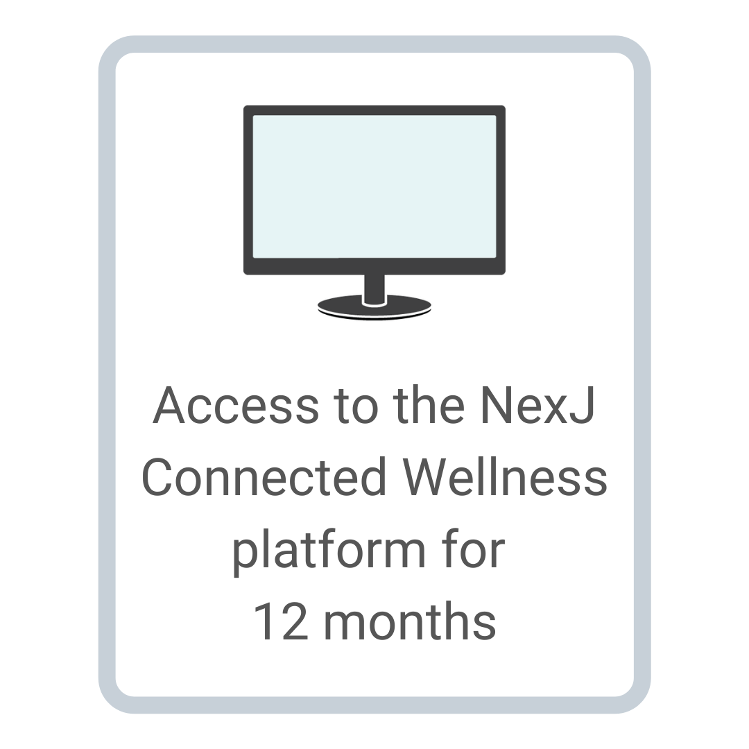 Access to the NexJ Connected Wellness platform for 12 months