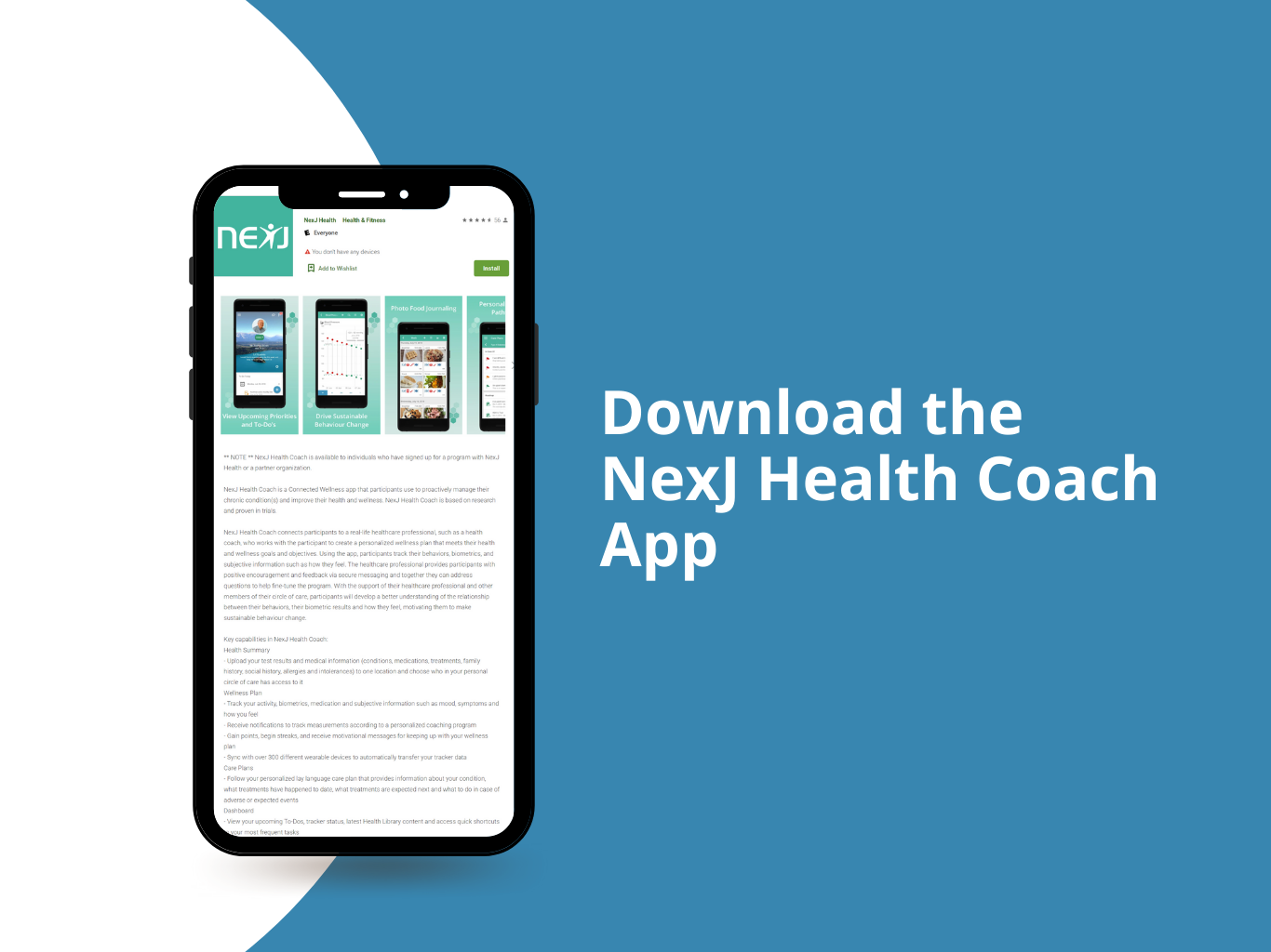 Download the NexJ Health Coach app v2