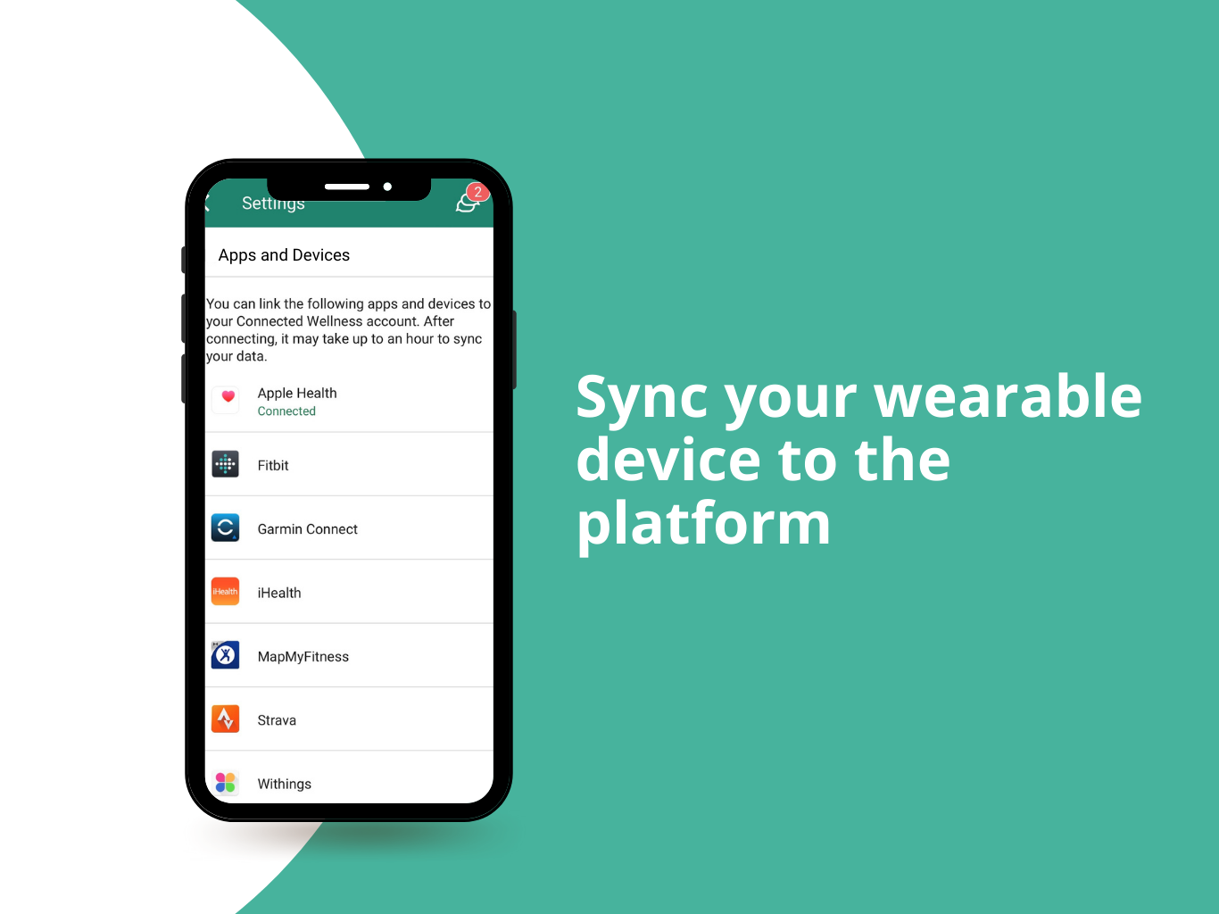 Sync your wearable device to NexJ Connected Wellness