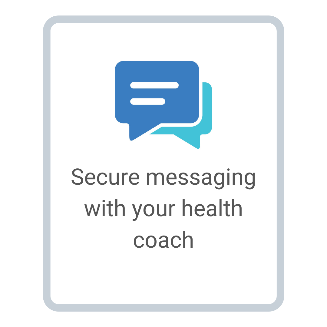 Secure messaging with your health coach