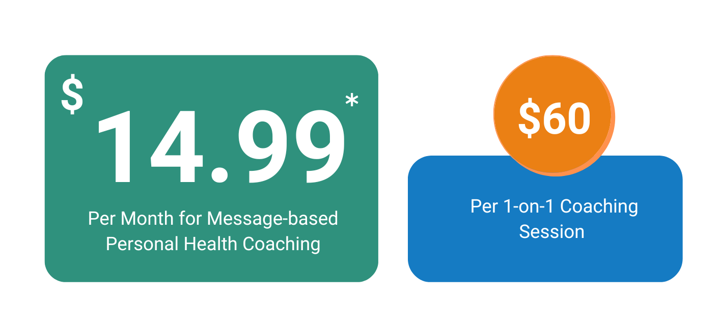 NexJ Health personal health coaching pricing